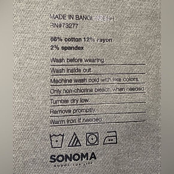 SONOMA Denim Shorts Olive Green cut offs raw hem Size 18 - New NWT - Picture 4 of 4